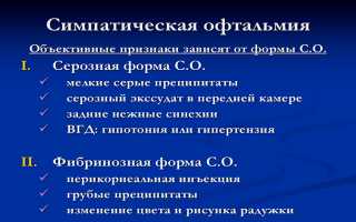 Причины развития симпатической офтальмии — популярные методы лечения