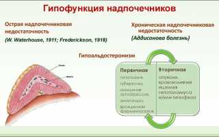 Причины и симптомы гиперфункции и гипофункции надпочечников